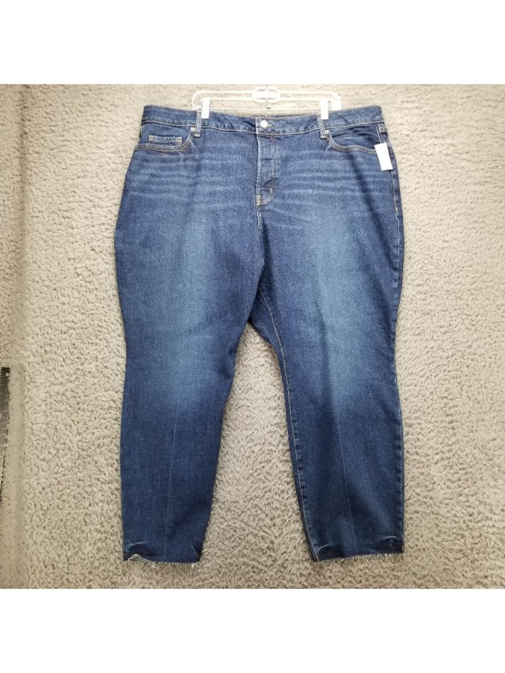 Old Navy Jeans Womens 22 Blue Stretch Denim High Rise Curvy OG Straight *NWT*